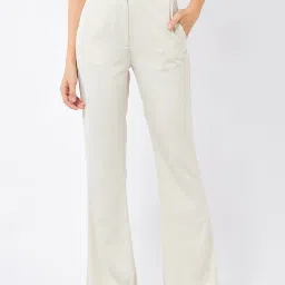 Magre Beige Regular Fit Trousers image 1