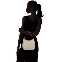 Baggit Beige Solid Medium Hobo Handbag image 2