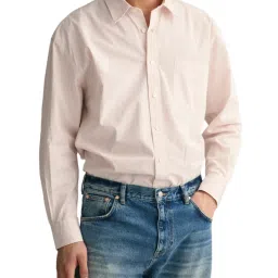 Gant Pink Cotton Oversized Striped Shirt image 1