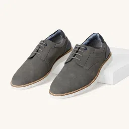 Byford by Pantaloons Men's Grey Derby Shoes image 1