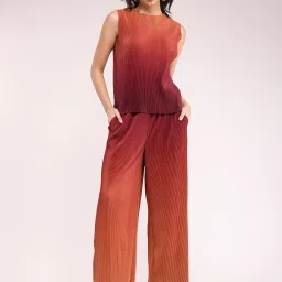 Fablestreet Brown Printed Co-Ord Set image 1