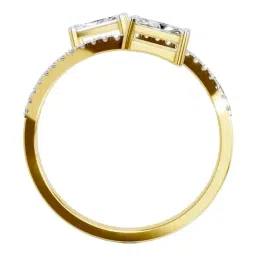 Sparkles Lab Grown Diamond 14k (585) Yellow Gold Ring for Women image 3