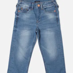 Allen Solly Junior Blue Solid Jeans image 1