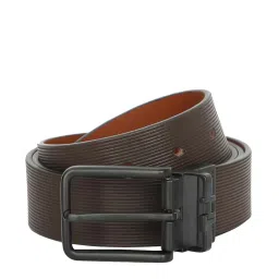 Tommy Hilfiger Brown Leather Reversible Belt for Men image 1