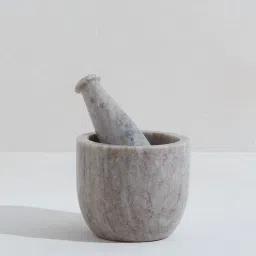 Westside Home Pink Sawar Marble Mortar With Pestle image 1