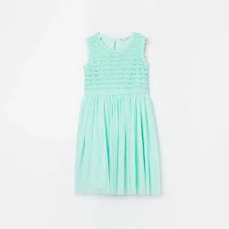 Fame Forever by Lifestyle Girls Blue Embroidery Dress image 1