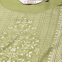 Biba Women Green Ethnic Motifs Printed Kurta with Trousers & Dupatta image 2