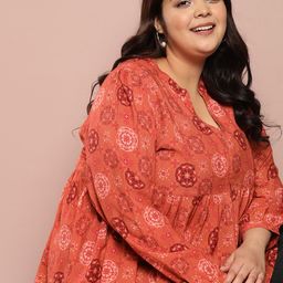 Sztori Plus Size Ethnic Motifs Printed Top-picture-46