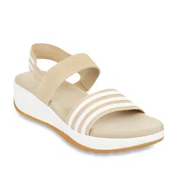 Metro Women's Beige Sling Back Wedges image 1