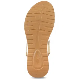 Metro Women's Beige Sling Back Wedges image 4