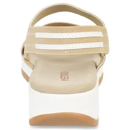 Metro Women's Beige Sling Back Wedges image 5