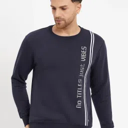 Duke Dark Navy Blue Regular Fit Sweatshirt image 1