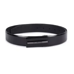 Van Heusen Black Leather Waist Belt for Men image 1