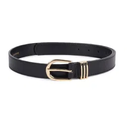 Van Heusen Black Leather Waist Belt for Women image 1