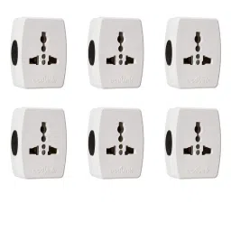 EcoLink Multipin Socket 6A - Pack of 6 (White) image 1