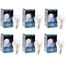 Philips Base B22 17-Watt LED Bulb - Pack of 6 (Crystal White) image 1