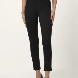 Annabelle by Pantaloons Black Mid Rise Tights image 1