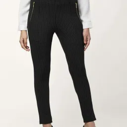 Annabelle by Pantaloons Black Chequered Tights image 1