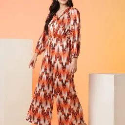 Globus Orange Printed Jumpsuit image 1