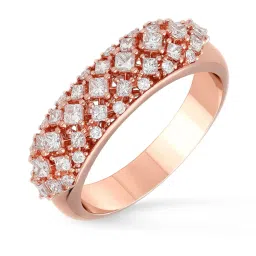 Malabar Gold and Diamonds 18k Rose Gold Diamond Ring for Women image 1