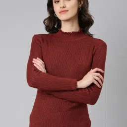 showoffff SHOWOFF Brown Regular Fit Reversible Sweater image 1