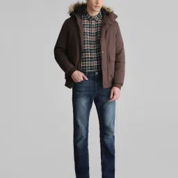 Jack & Jones Seal Brown Regular Fit Hooded Jacket image 1