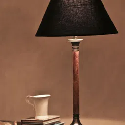 THE LIGHT STORE Black & Brown Bedside Standard Table Lamp-image-11