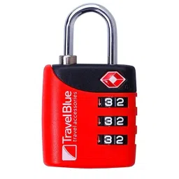 Travel Blue Red TSA Lock image 1