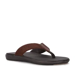 Hush Puppies by Bata Men's Brown Flip Flops image 1