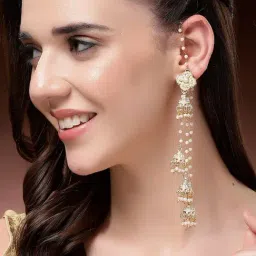 Karatcart Gold-Tone Plated Earrings for Women-image-90