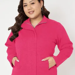 BRINNS Pink Solid Pullover Sweatshirt image 1