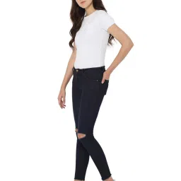 Solly by Allen Solly Blue Distressed Jeans image 3