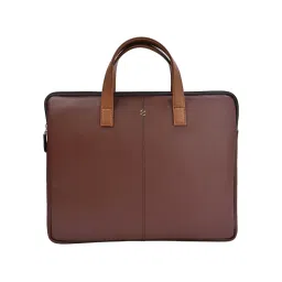 Horra Unisex 14 Inch Laptop Bag- Brown (S)-picture-12