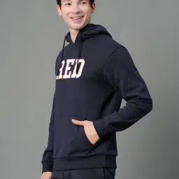 Red Tape Navy Regular Fit Full Sleeves Hooded Sweatshirt image 3