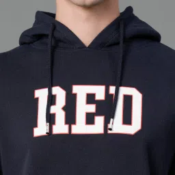 Red Tape Navy Regular Fit Full Sleeves Hooded Sweatshirt image 4