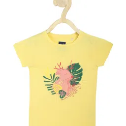 Allen Solly Junior Yellow Printed T-Shirt image 1