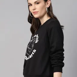 Melon by PlusS Black Graphic Print Sweatshirt image 3