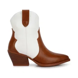 London Rag Women's Tan Cowboy Boots image 1