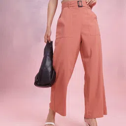 DressBerry Women Belted Trousers-picture-24