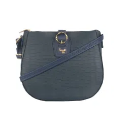 Baggit Blue Textured Medium Cross Body Bag image 1