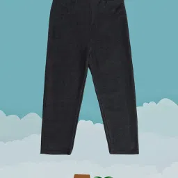 MINIKLUB Kids Black Solid Treggings image 1