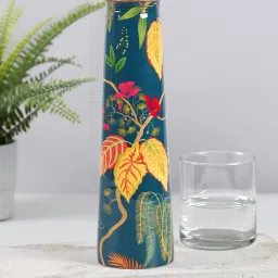 india circus by krsnaa mehta India Circus By Krshna Mehta Multi Color Copper Printed Water Bottles image 1