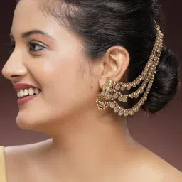 Karatcart Gold-Tone Plated Earrings for Women image 2