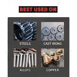 MECRAAF Double Cut Rotary Burr Cutter Cylindrical Type Super Grade Carbide 6 mm Shank Dia., BC-CE4D image 4