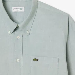 Lacoste Men Regular Fit Button-Down Collar Cotton Shirt image 3