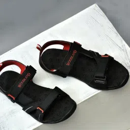 Woodland Men's Black Floater Sandals-picture-37