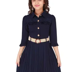 Cutecumber Kids Navy Regular Fit Dress image 1