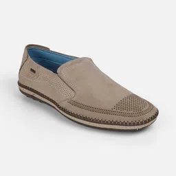 Mochi Men Perforations Leather Loafers-image-63