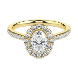 Fiona Diamonds Lab Grown Diamond 14k (585) Yellow Gold Ring for Women-image-43