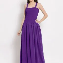 PATRORNA Purple Regular Fit Tulip Gown-picture-28